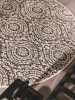In- & Outdoor Round Rug Cleo White/Black ø 120 cm round