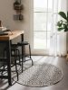 In- & Outdoor Round Rug Cleo White/Black ø 120 cm round