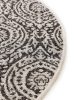 In- & Outdoor Round Rug Cleo White/Black ø 120 cm round