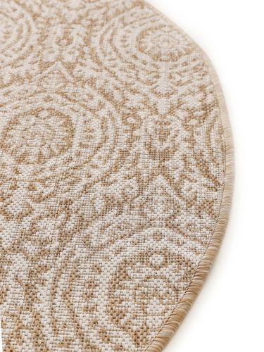 In- & Outdoor Round Rug Cleo Cream/Beige ø 120 cm round