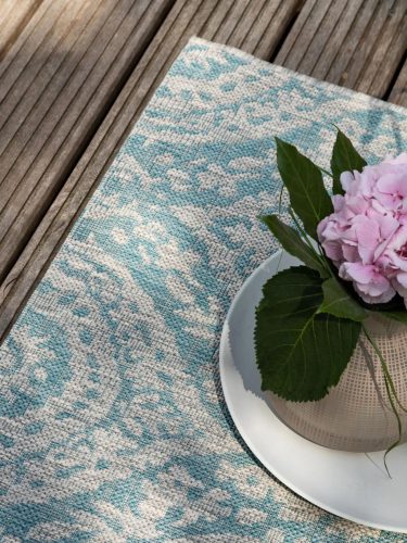 In- & Outdoor Rug Cleo Beige/Turquoise 140x200 cm