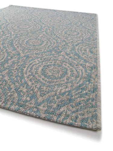 In- & Outdoor Rug Cleo Beige/Turquoise 140x200 cm