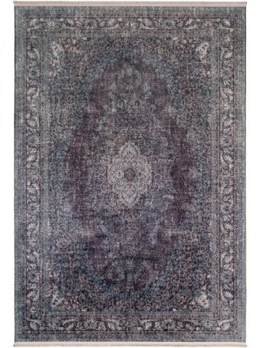 Nyomott mintás szőnyeg Siljan Grey/Turquoise 200x300 cm