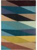 Aurora többszínű/kék Gyapjúszőnyeg 140x200 cm