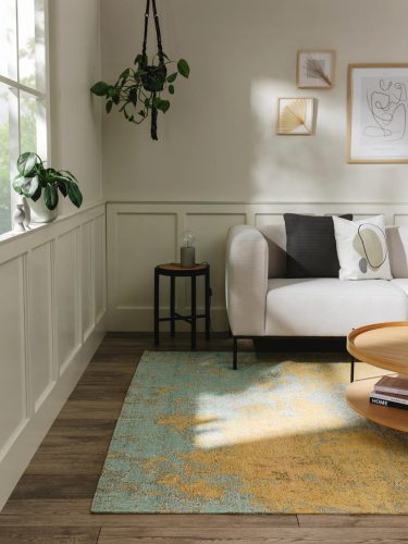Flat Weave Rug Frencie Beige/Blue 300x400 cm