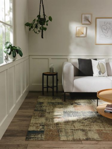 Flat Weave Rug Frencie Beige/Blue 120x180 cm