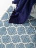 Viszkóz szőnyeg Yuma Blue 15x15 cm minta