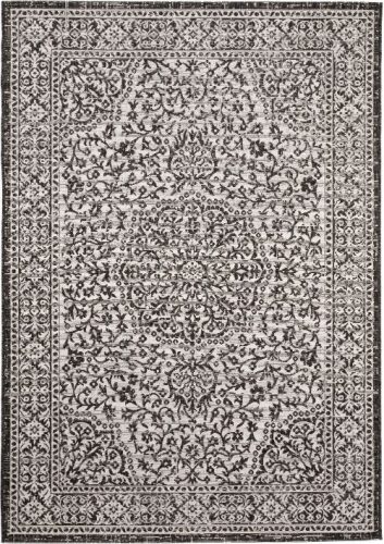 Kül- és beltéri szőnyeg Cleo White/Black 80x150 cm