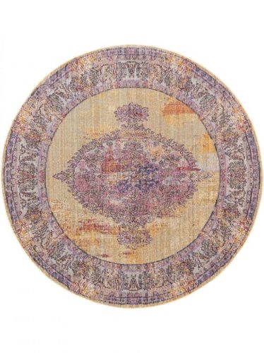 Visconti szőnyeg Multicolour/Yellow o 120 cm round