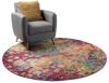Rug Casa Multicolour ø 120 cm round