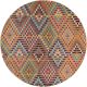 Rug Casa Multicolour ø 120 cm round