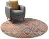 Rug Casa Multicolour ø 120 cm round