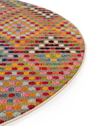 Rug Casa Multicolour ø 120 cm round