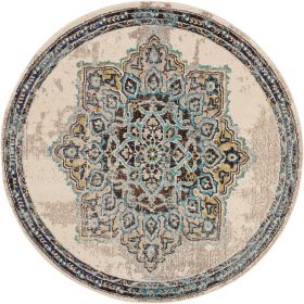 Round Rug Casa Beige ø 120 cm round