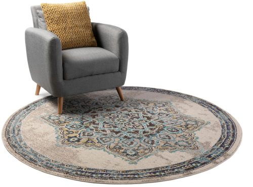 Round Rug Casa Beige ø 120 cm round
