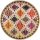 Rug Casa Multicolour/Beige ø 120 cm round