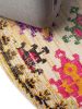 Rug Casa Multicolour/Beige ø 120 cm round