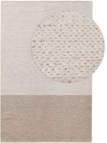 Gyapjúszőnyeg Uno Cream/Grey 160x230 cm