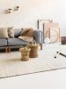 Wool Rug Uno Cream 80x150 cm