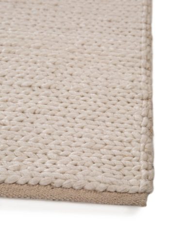 Wool Rug Uno Cream 80x150 cm