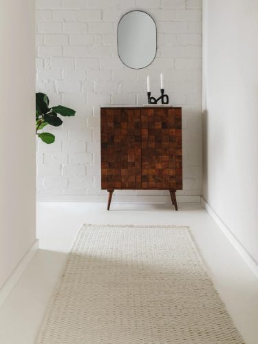 Wool Rug Lana Cream 80x250 cm