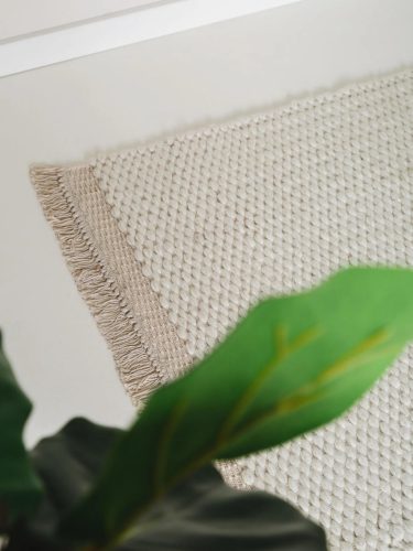 Wool Rug Lana Cream 80x250 cm
