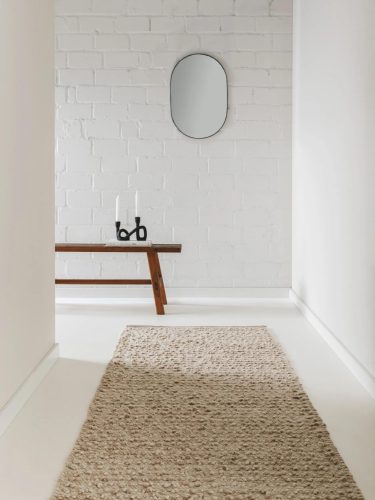 Wool Rug Lana Beige 70x200 cm