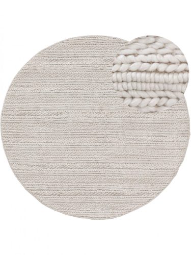 Kerek gyapjú szőnyeg Dina Cream ¸ 100 cm kerek