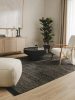 Wool Rug Rocco Black/White 120x170 cm
