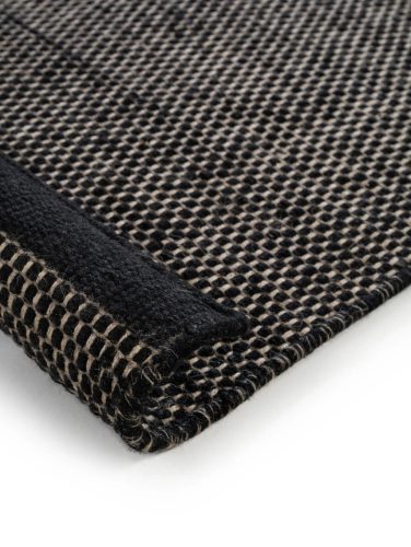 Wool Rug Rocco Black/White 170x240 cm