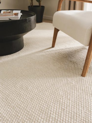 Wool Rug Rocco White 250x350 cm