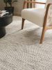 Wool Rug Rocco Beige/Black 70x140 cm
