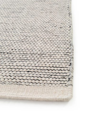 Wool Rug Rocco Beige/Black 70x140 cm