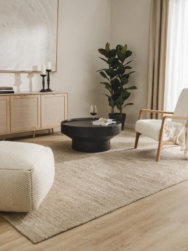 Wool Rug Rocco Taupe 200x300 cm