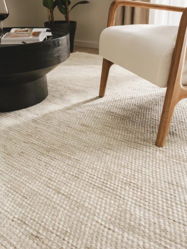 Wool Rug Rocco Cream 70x140 cm