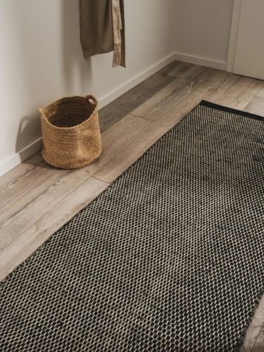 Wool Runner Rocco Black/White 80x250 cm