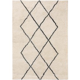 Wool Rug Berber Cream 120x170 cm