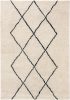 Wool Rug Berber Cream 160x230 cm