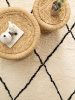 Wool Rug Berber Cream 80x150 cm