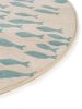 Kids rug Fabius Beige/Blue ø 120 cm round