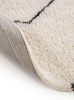 Kerek gyapjú szőnyeg Berber krém ¸ 100 cm kerek