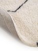 Round Wool Rug Berber Cream ø 100 cm round