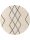Round Wool Rug Berber Cream ø 150 cm round