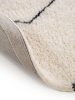 Kerek gyapjú szőnyeg Berber krém ¸ 150 cm kerek