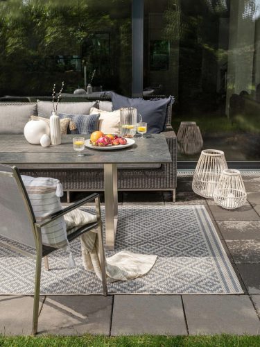 In- & Outdoor Rug Metro Blue 80x150 cm