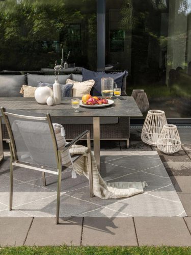 In- & Outdoor Rug Metro Grey 240x340 cm