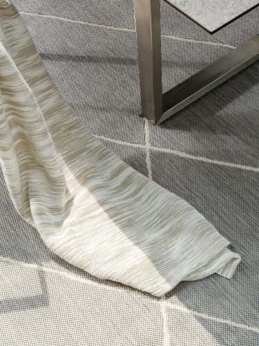 In- & Outdoor Rug Metro Grey 240x340 cm