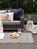 In- & Outdoor Rug Metro Black/White 80x200 cm