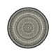 In- & Outdoor Rug Metro Black/White ø 120 cm round