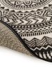In- & Outdoor Rug Metro Black/White ø 120 cm round